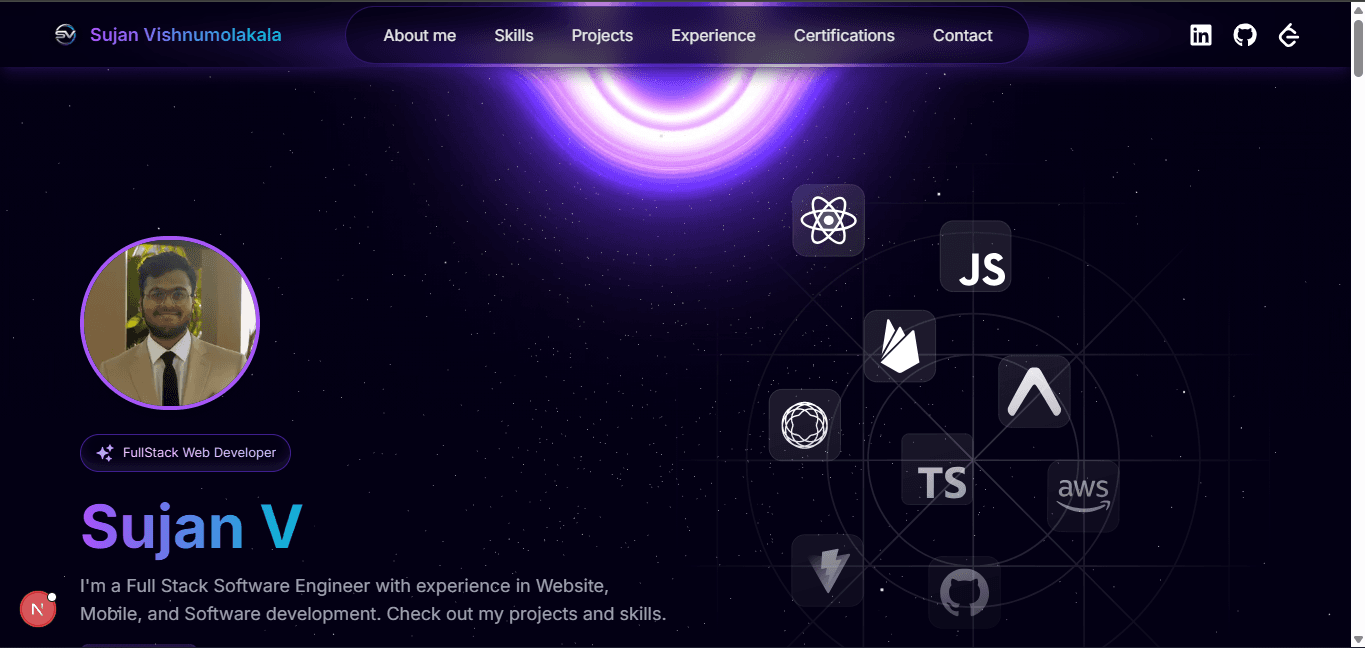 3D Portfolio Website